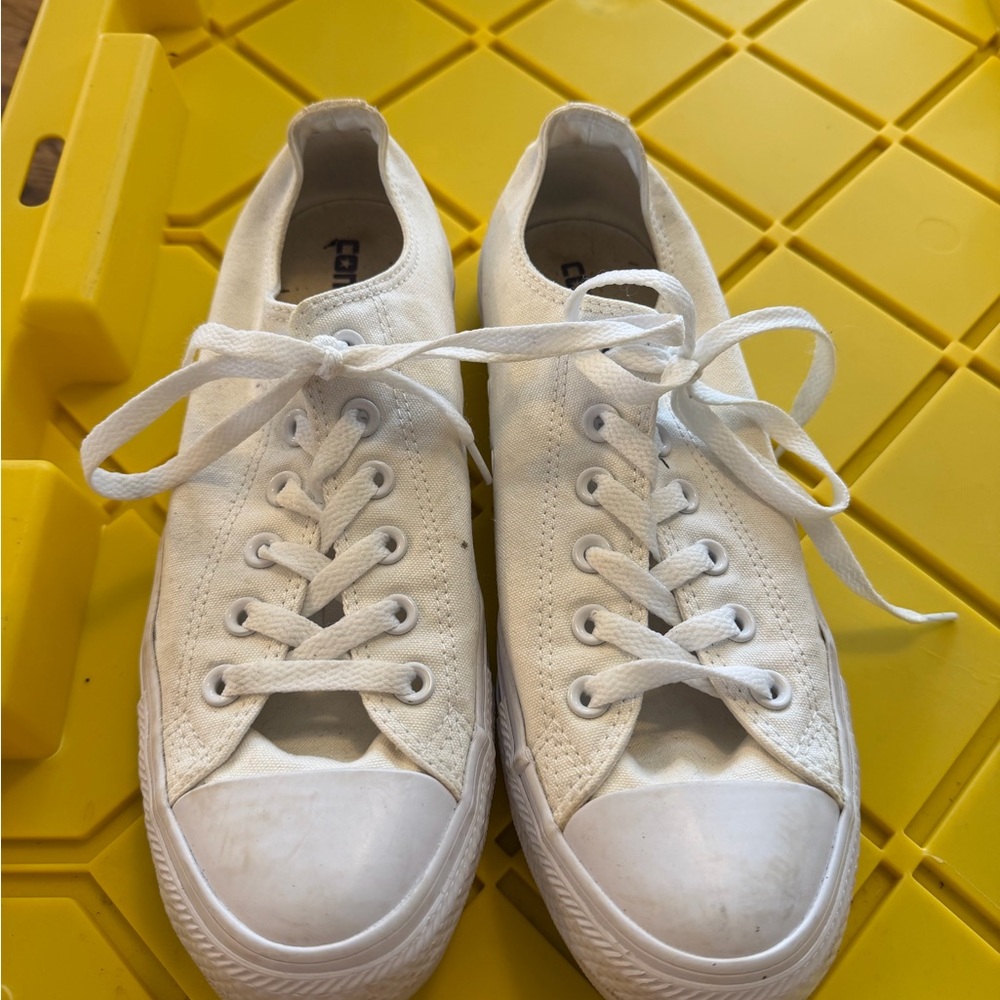 Converse White Canvas Sneakers
